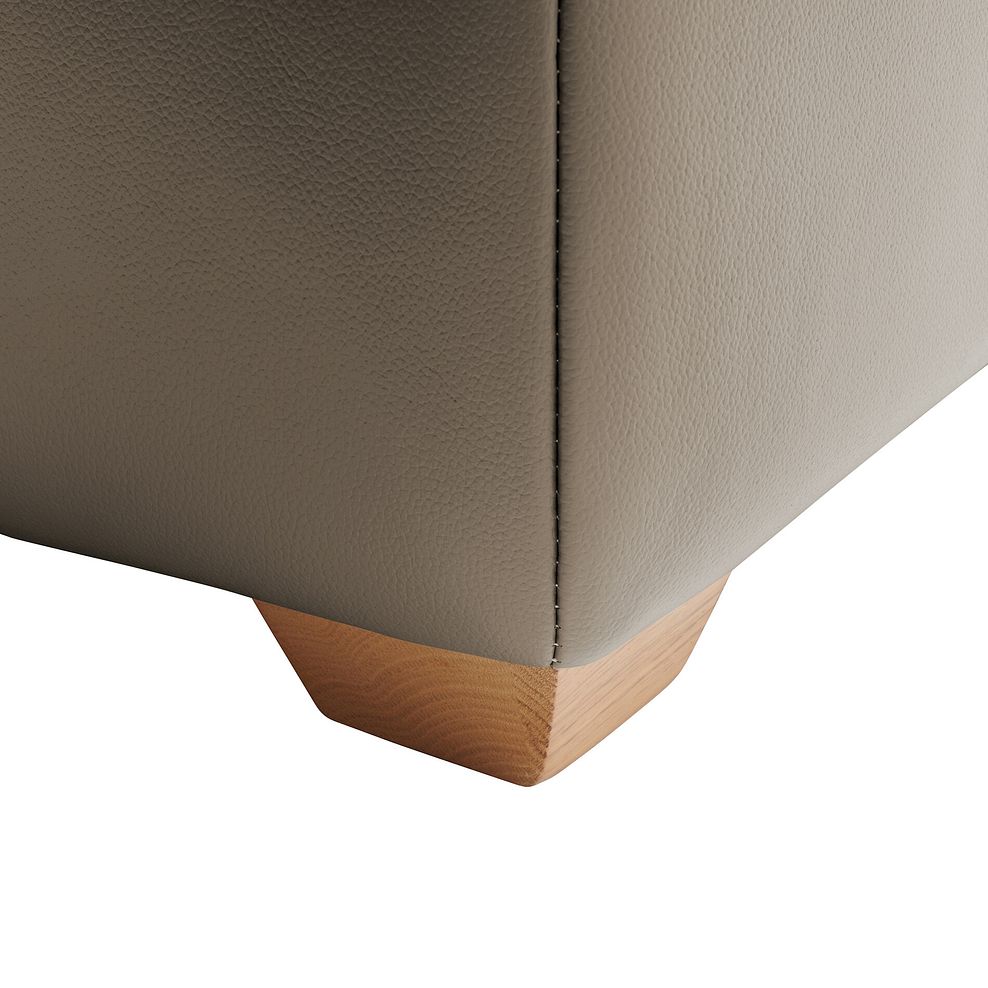 Samson Storage Footstool in Taupe Leather 5
