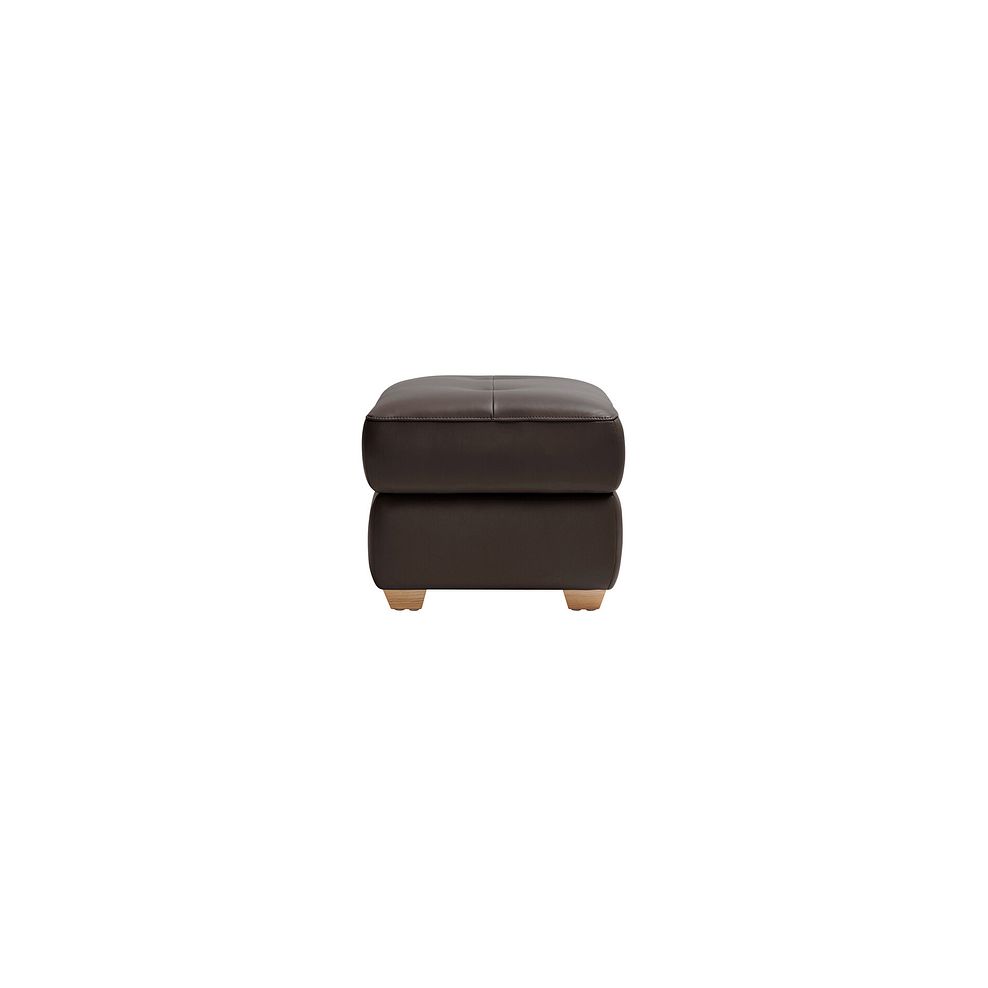 Samson Storage Footstool in Two Tone Brown Leather 4