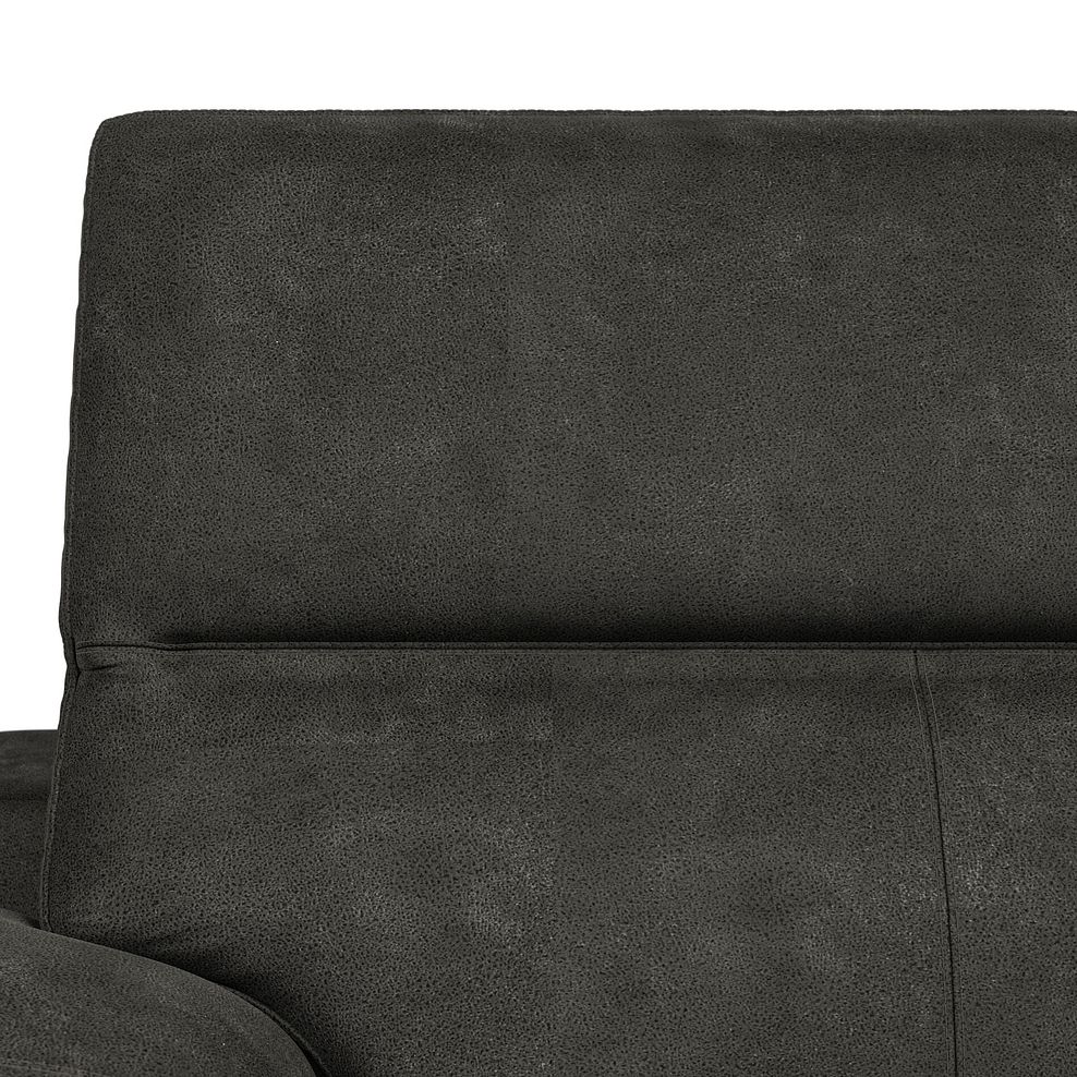 Santino 2 Seater Recliner Sofa With Power Headrest in Billy Joe Grey Fabric 12