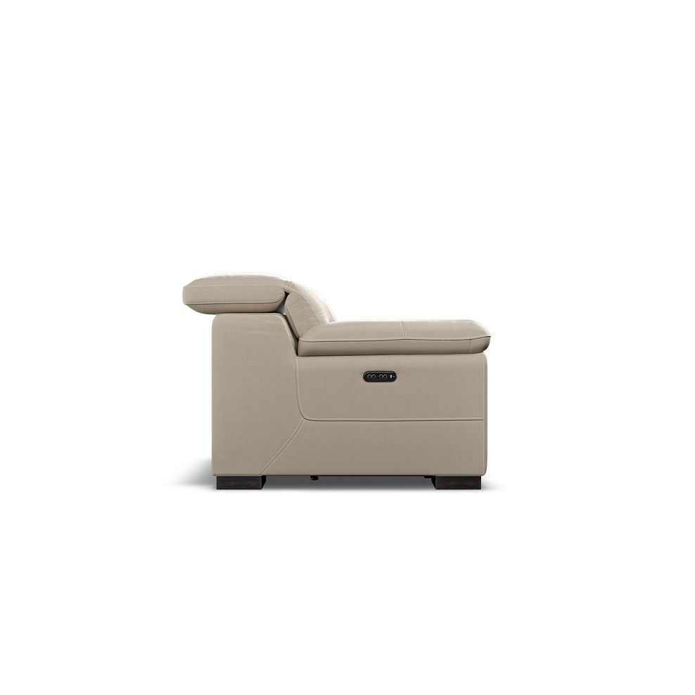 Santino Recliner Armchair With Power Headrest in Pebble Leather 6