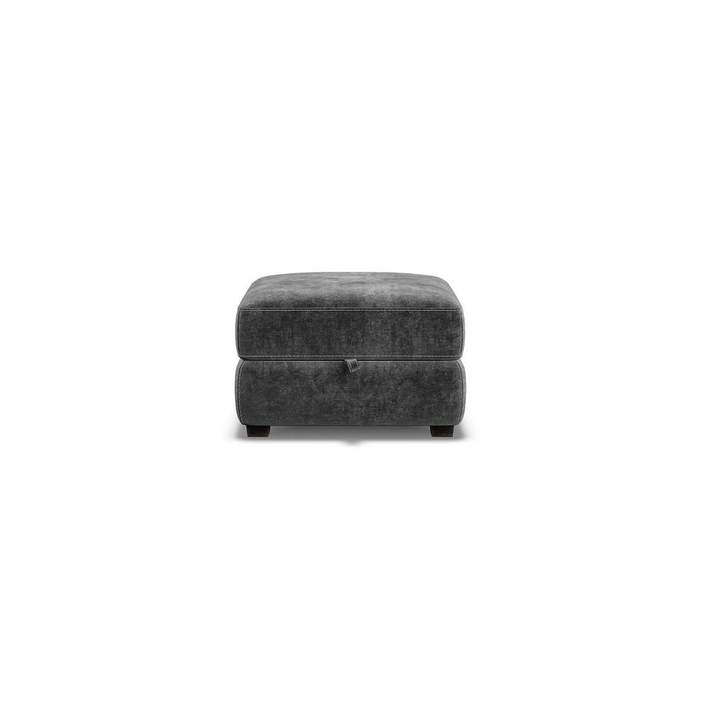 Santino Storage Footstool in Descent Charcoal Fabric 3
