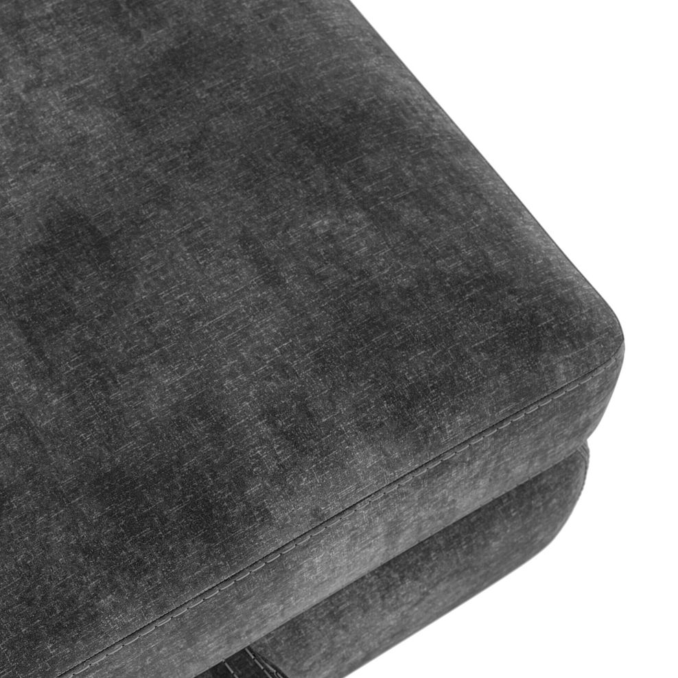 Santino Storage Footstool in Descent Charcoal Fabric 4
