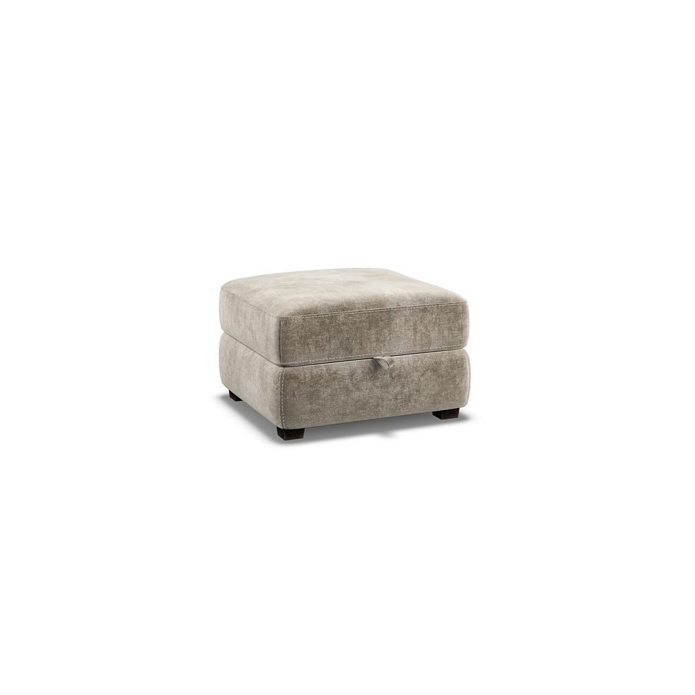 Santino Storage Footstool in Descent Taupe Fabric