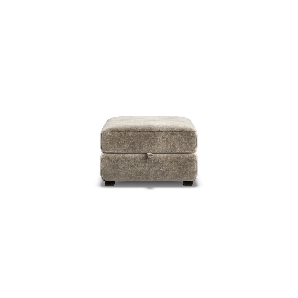 Santino Storage Footstool in Descent Taupe Fabric 3
