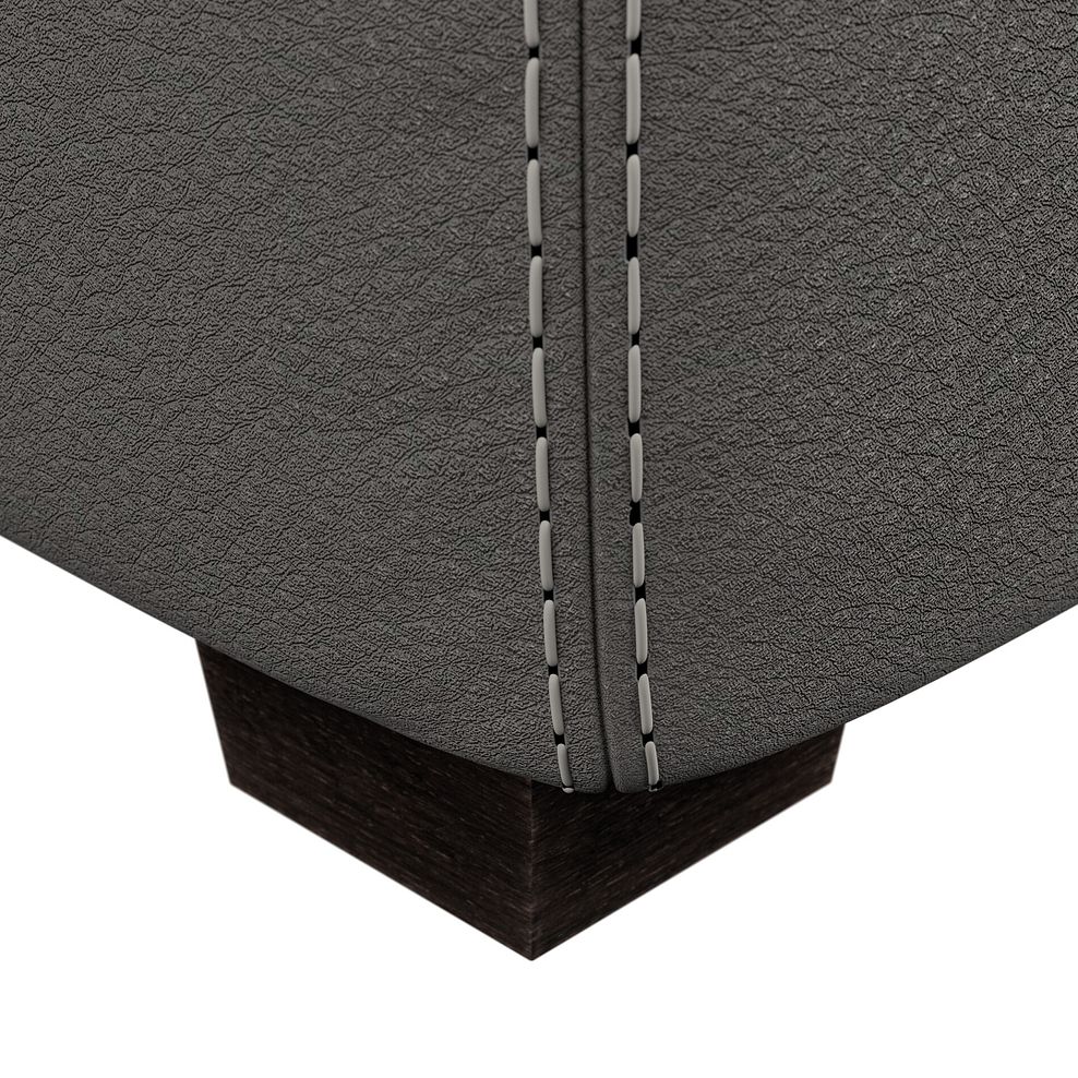 Santino Storage Footstool in Elephant Grey Leather 5
