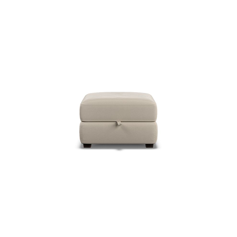 Santino Storage Footstool in Pebble Leather 3