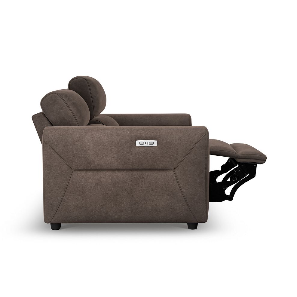 Santorini 2 Seater Electric Recliner Sofa with Power Headrests in Nomad Driftwood Fabric 6