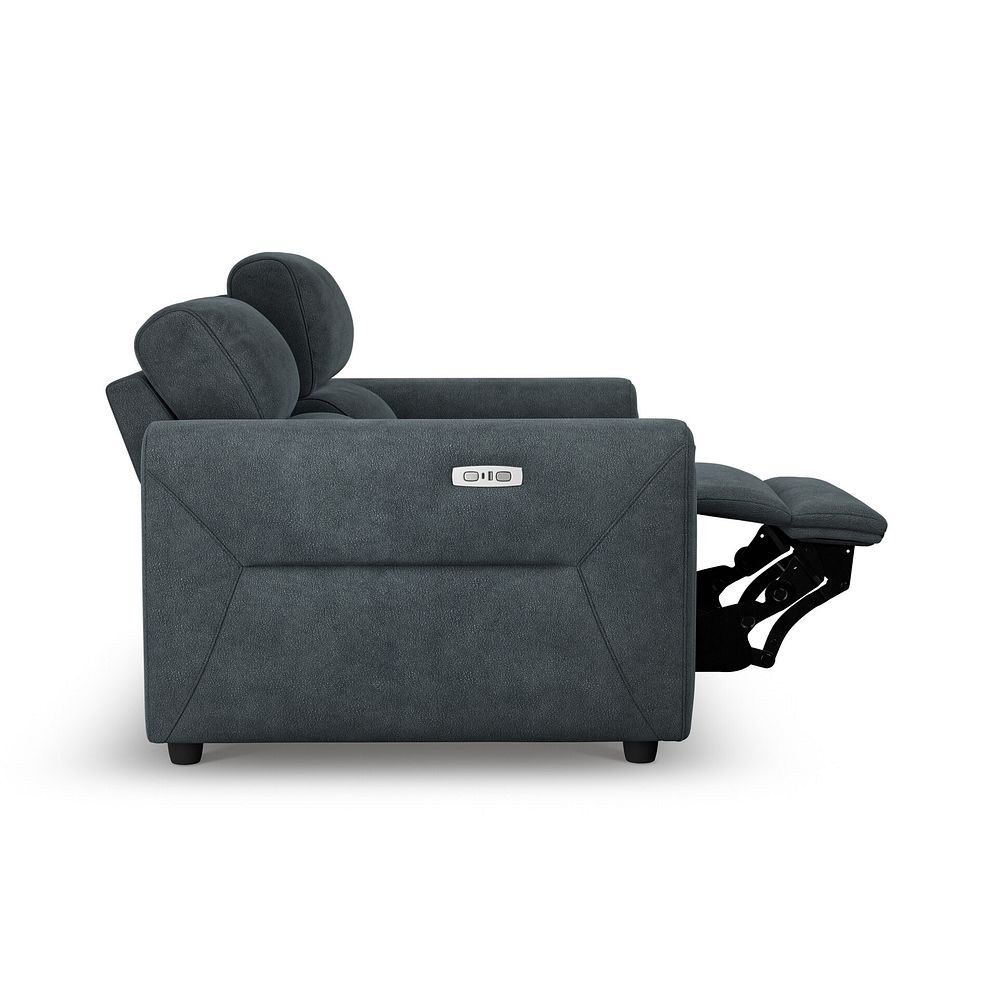 Santorini 2 Seater Electric Recliner Sofa with Power Headrests in Nomad Harbour Mist Fabric 6