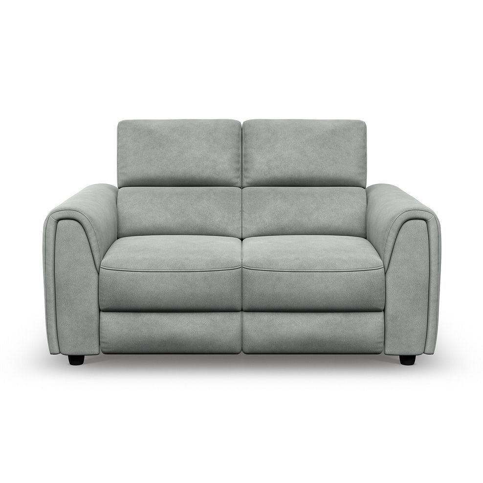 Santorini 2 Seater Electric Recliner Sofa with Power Headrests in Nomad Pebble Fabric 5