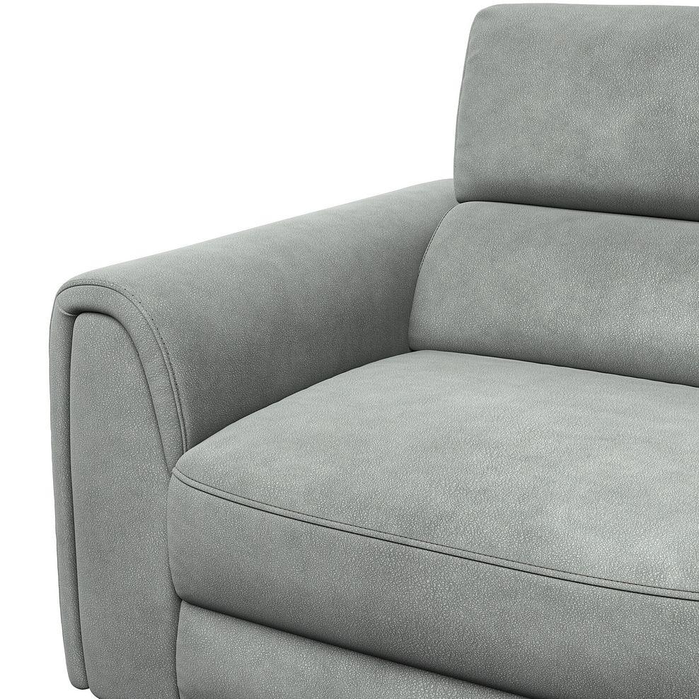 Santorini 2 Seater Electric Recliner Sofa with Power Headrests in Nomad Pebble Fabric 8