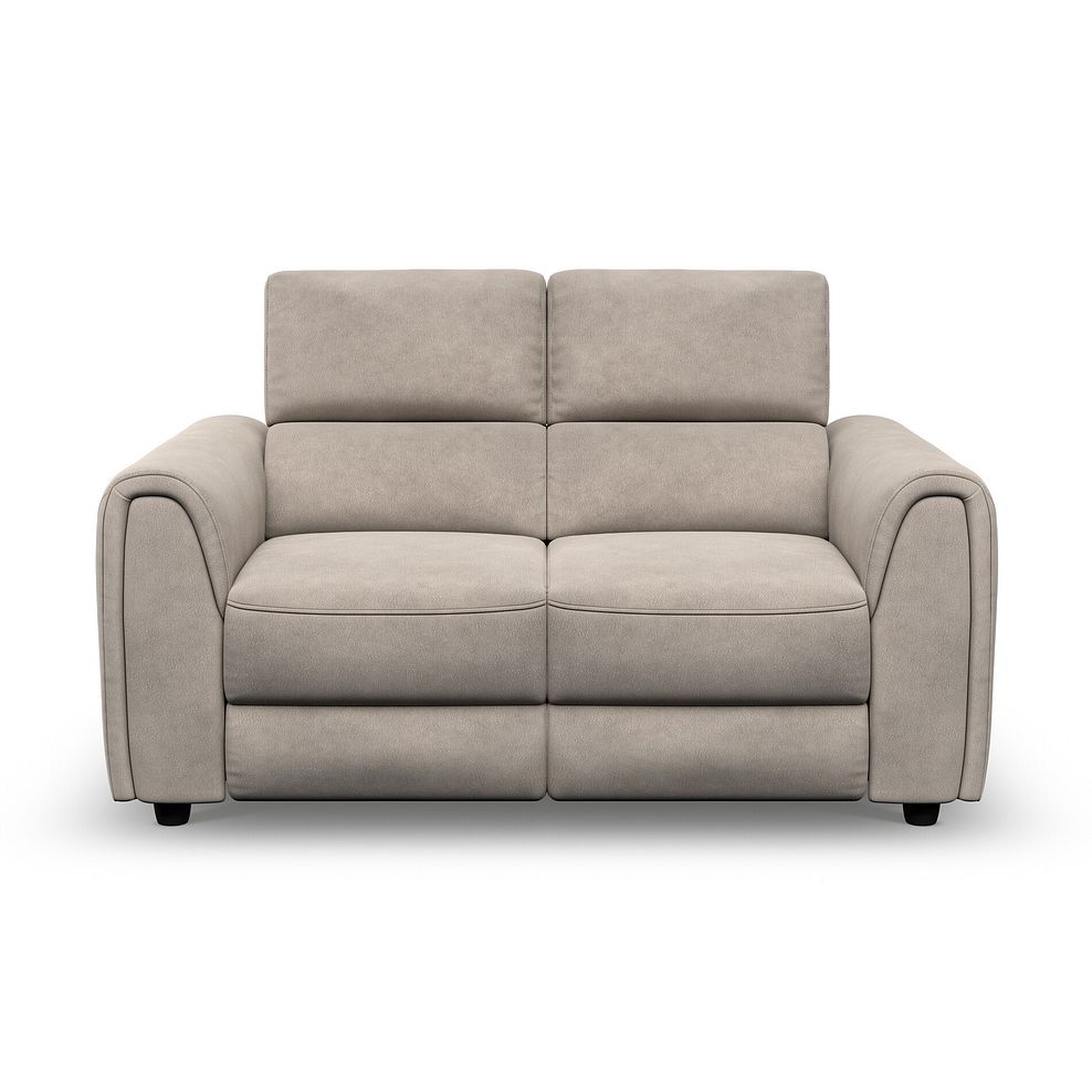 Santorini 2 Seater Electric Recliner Sofa with Power Headrests in Nomad Sahara Fabric 5