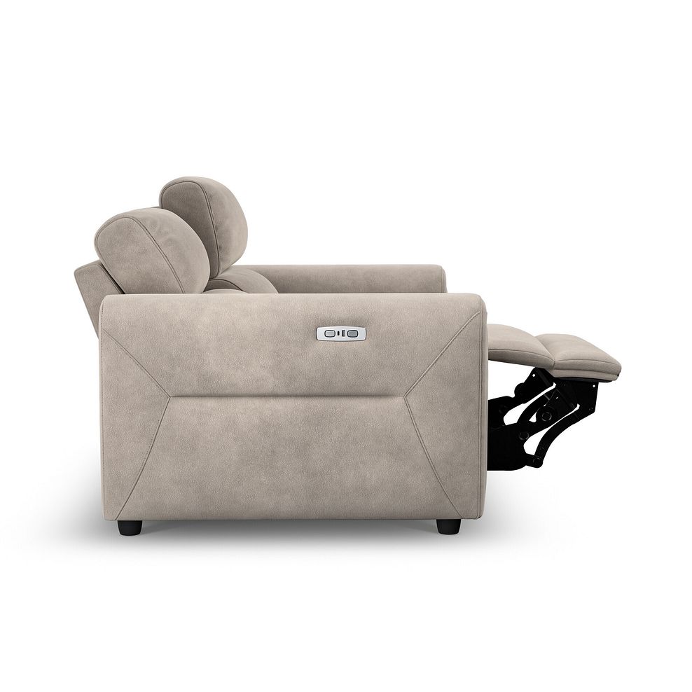 Santorini 2 Seater Electric Recliner Sofa with Power Headrests in Nomad Sahara Fabric 6