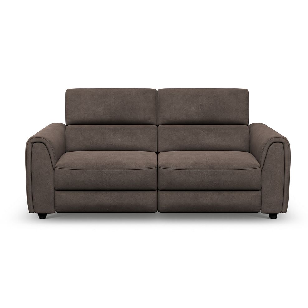 Santorini 3 Seater Electric Recliner Sofa with Power Headrests in Nomad Driftwood Fabric 5