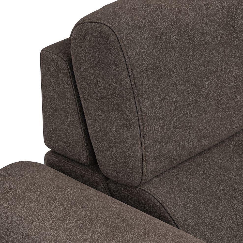 Santorini 3 Seater Electric Recliner Sofa with Power Headrests in Nomad Driftwood Fabric 9