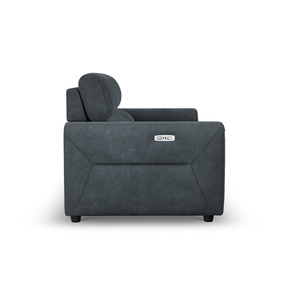 Santorini 3 Seater Electric Recliner Sofa with Power Headrests in Nomad Harbour Mist Fabric 8