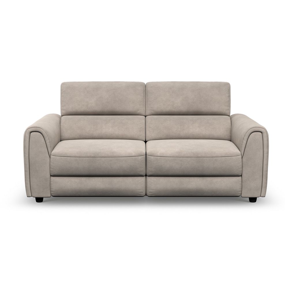 Santorini 3 Seater Electric Recliner Sofa with Power Headrests in Nomad Sahara Fabric 5