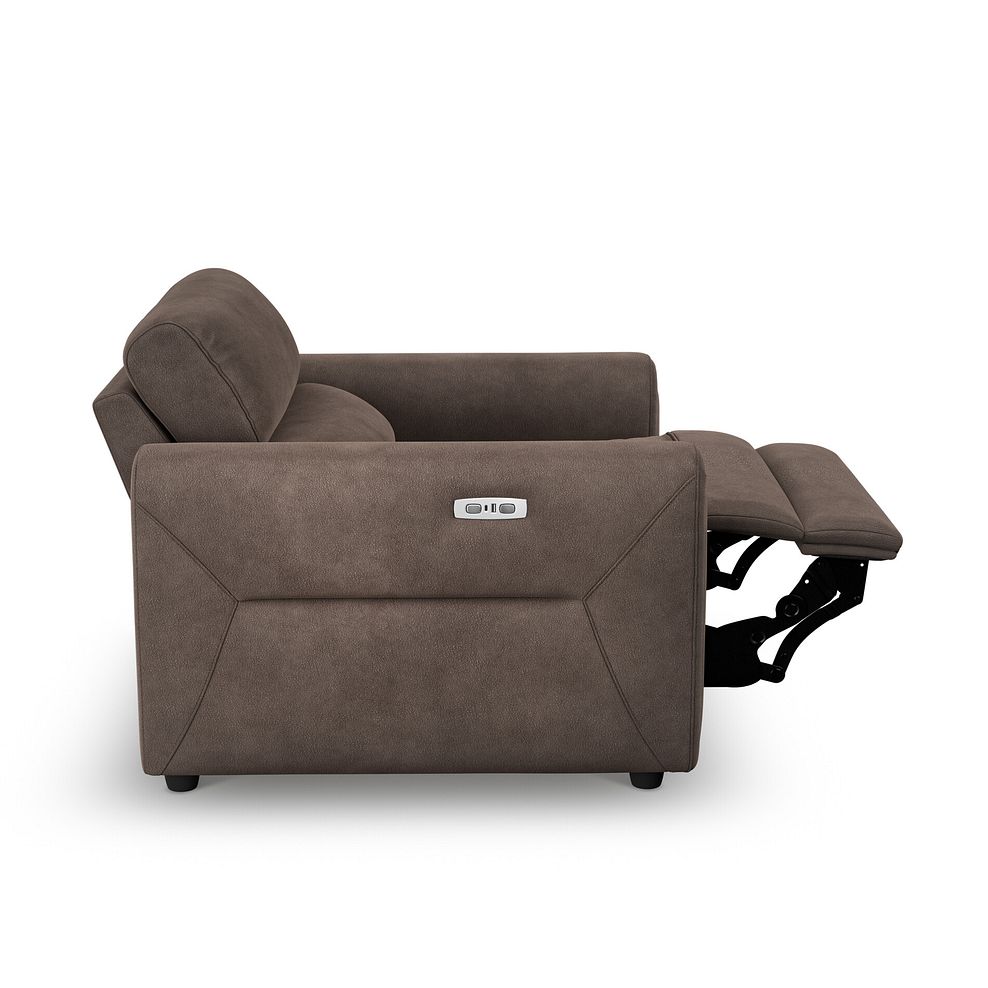 Santorini Electric Recliner Armchair with Power Headrest in  Nomad Driftwood Fabric 5
