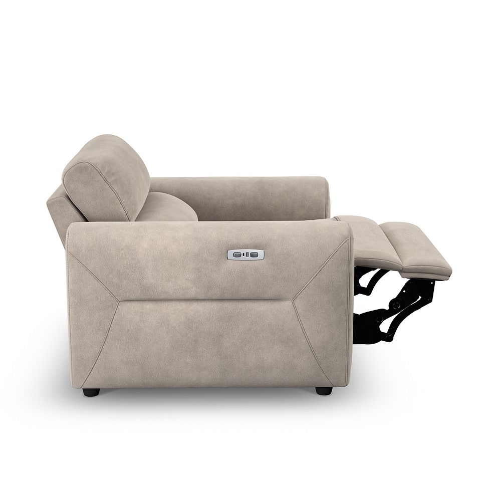 Santorini Electric Recliner Armchair with Power Headrest in  Nomad Sahara Fabric 5