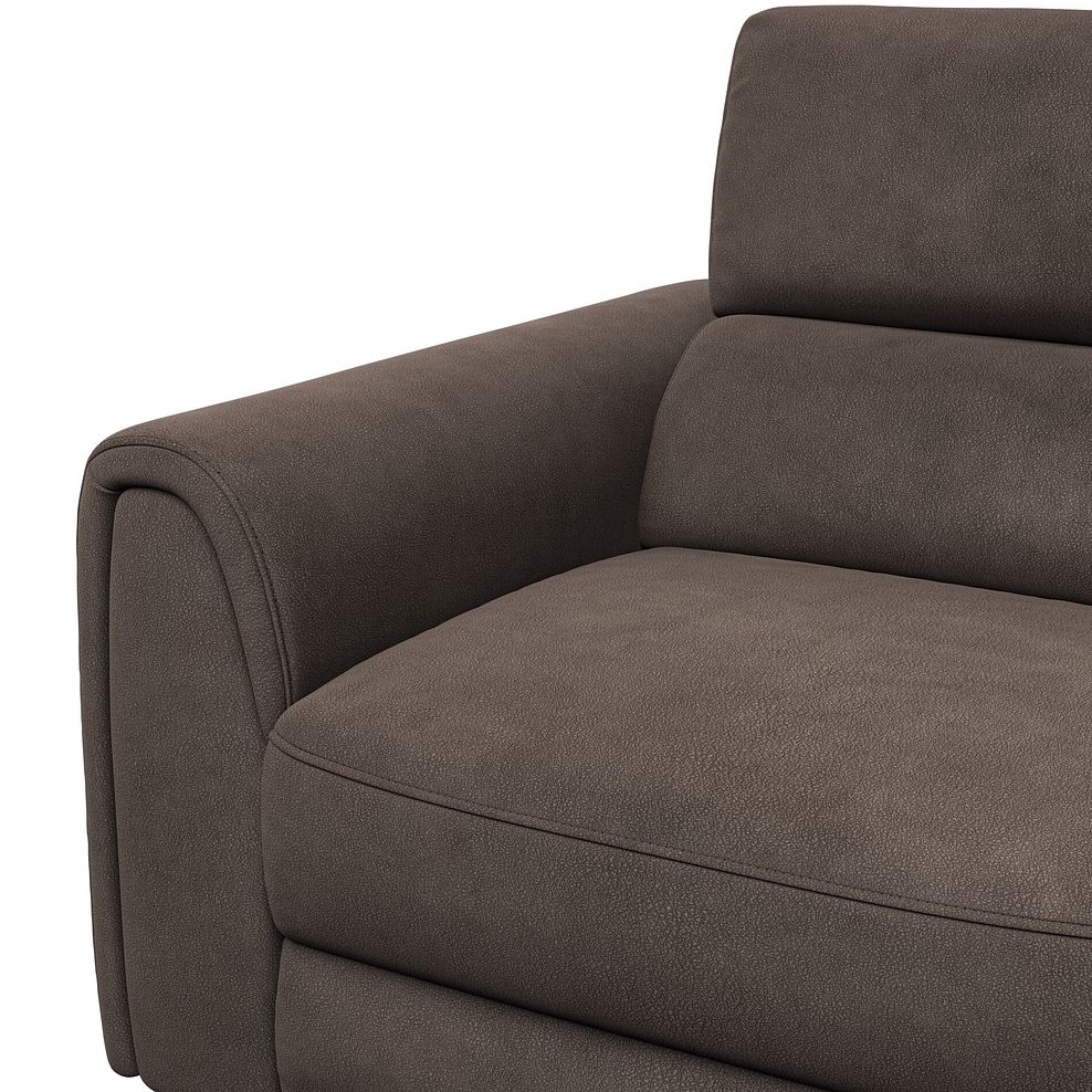Santorini Modular 2 Seater Electric Reclining Sofa with Double End Motion Chaises in Nomad Driftwood Fabric- GROUP 8 8
