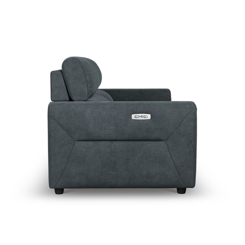 Santorini Modular 2 Seater Electric Reclining Sofa with Double End Motion Chaises in Nomad Harbour Mist Fabric- GROUP 8 5
