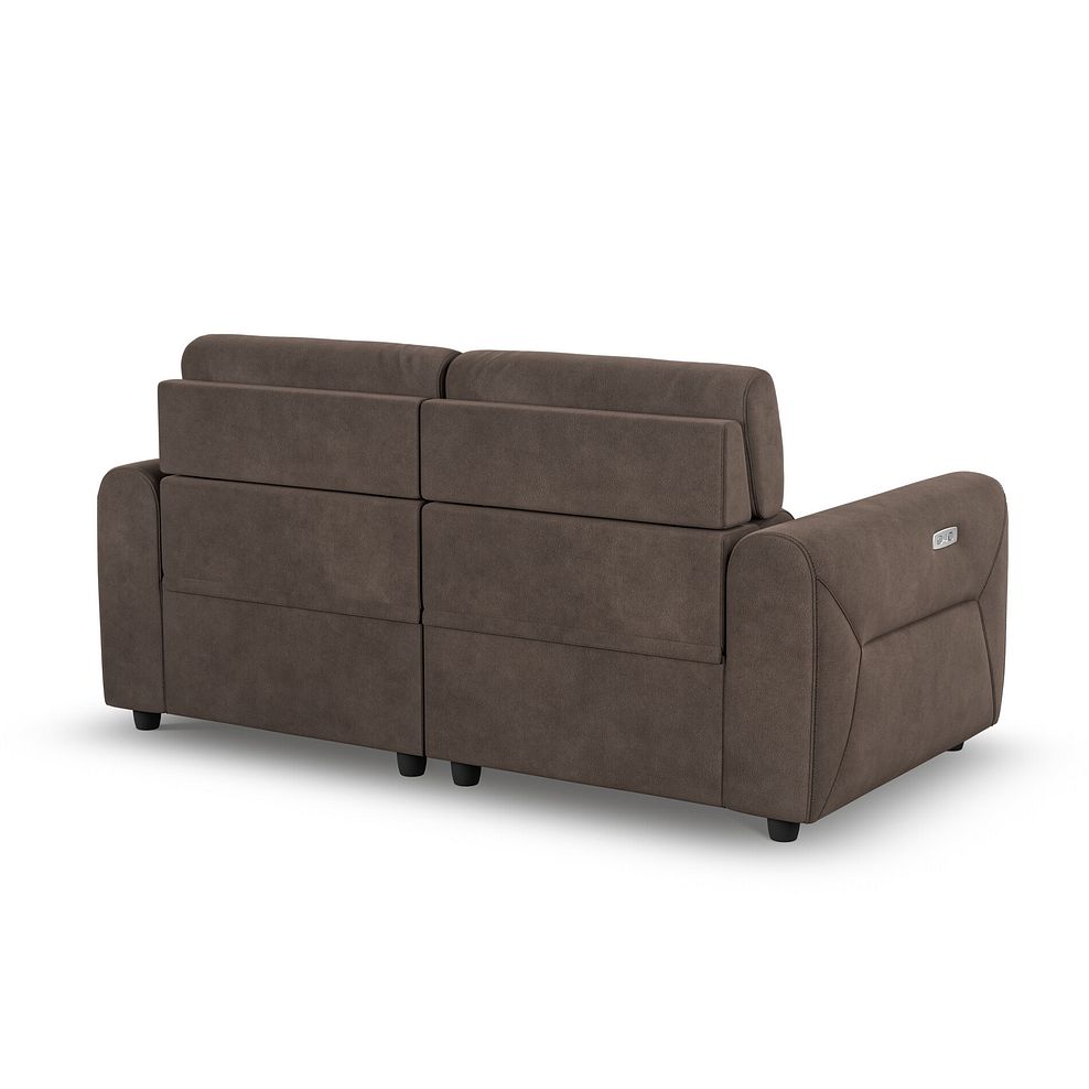 Santorini Modular 2 Seater Electric Reclining Sofa with Power Headrests in Nomad Driftwood Fabric  - GROUP 8 7