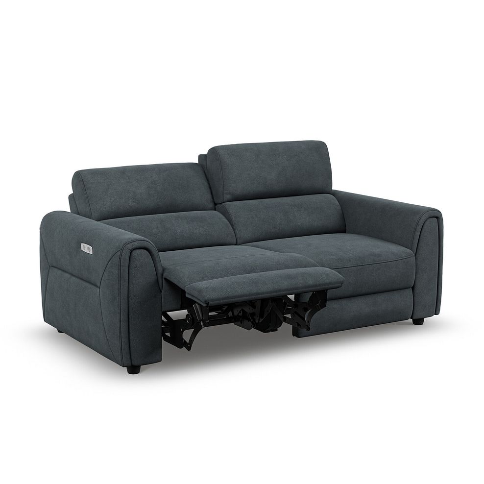 Santorini Modular 2 Seater Electric Reclining Sofa with Power Headrests in Nomad Harbour Mist Fabric  - GROUP 8 4