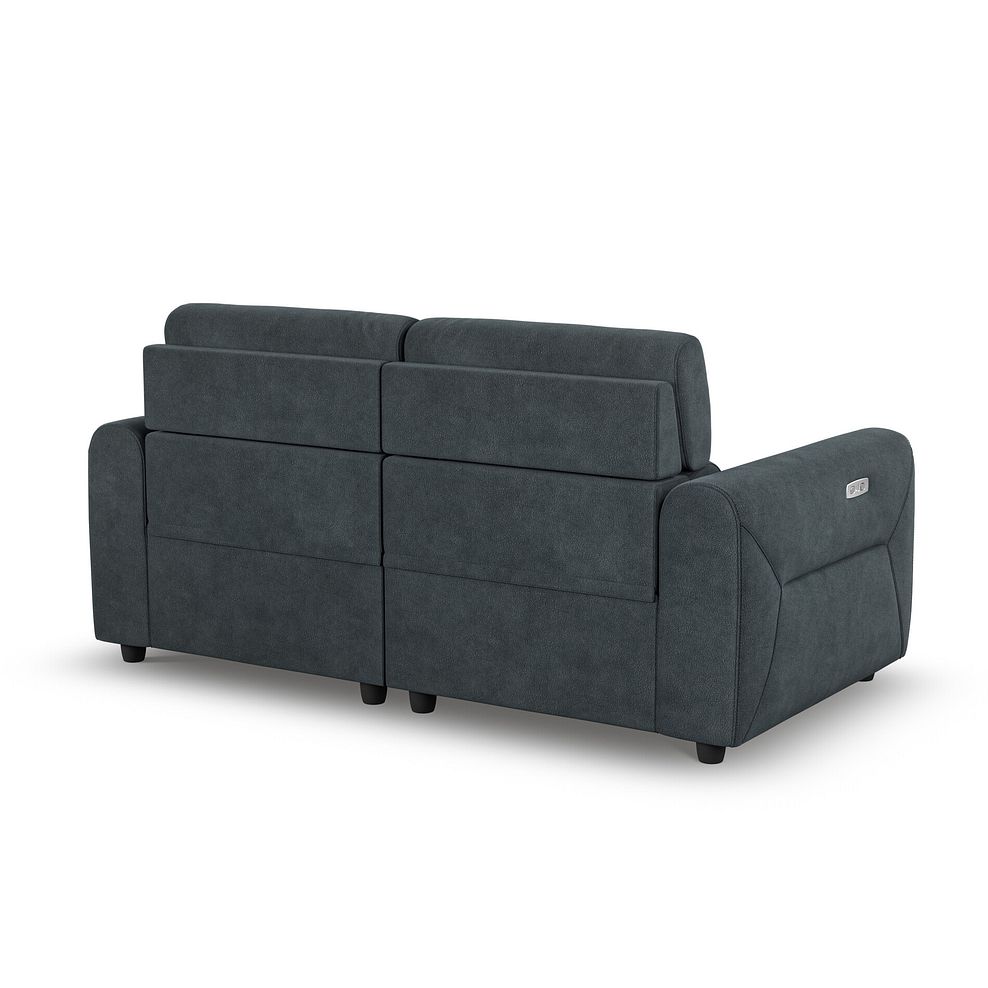 Santorini Modular 2 Seater Electric Reclining Sofa with Power Headrests in Nomad Harbour Mist Fabric  - GROUP 8 7