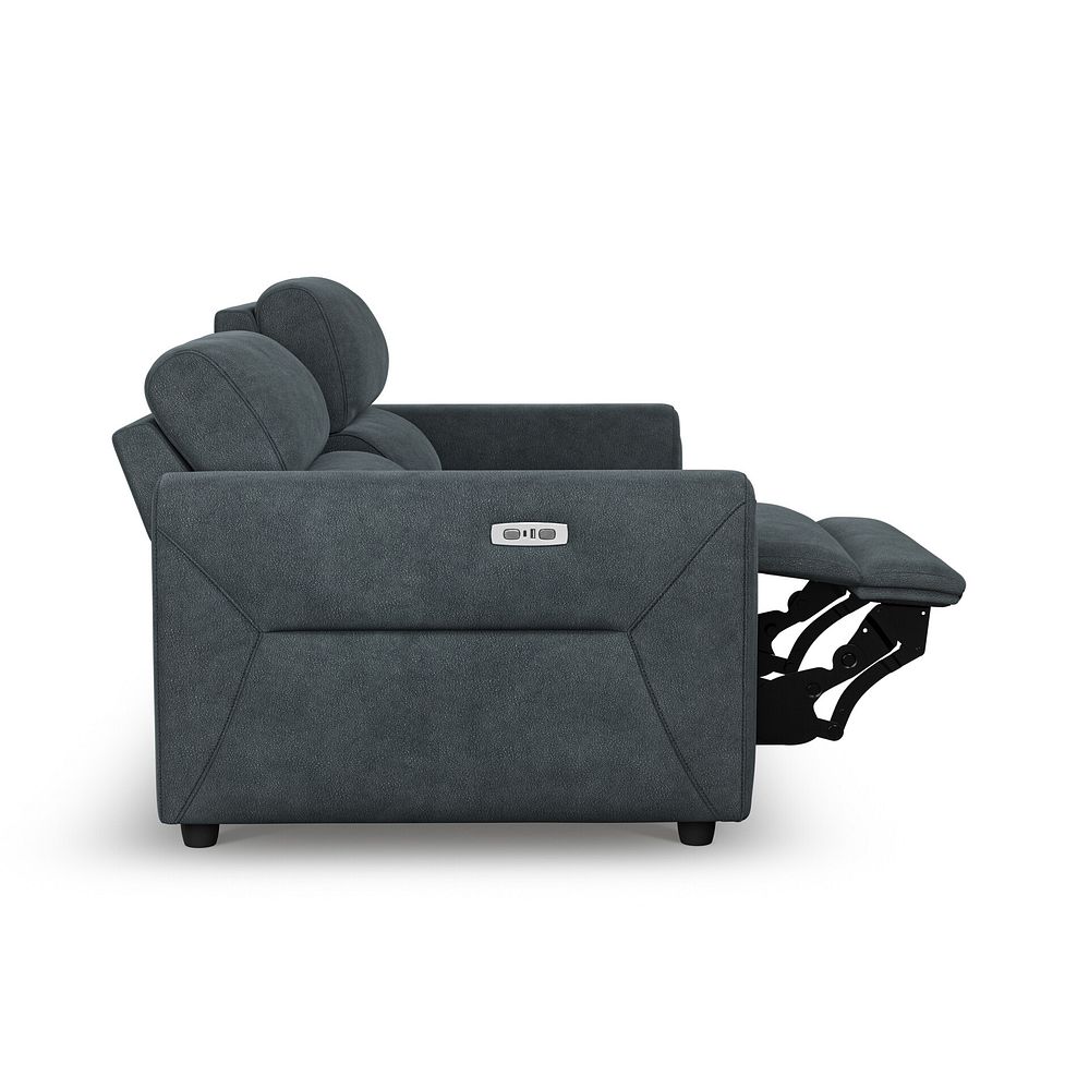 Santorini Modular 2 Seater Electric Reclining Sofa with Power Headrests in Nomad Harbour Mist Fabric  - GROUP 8 9