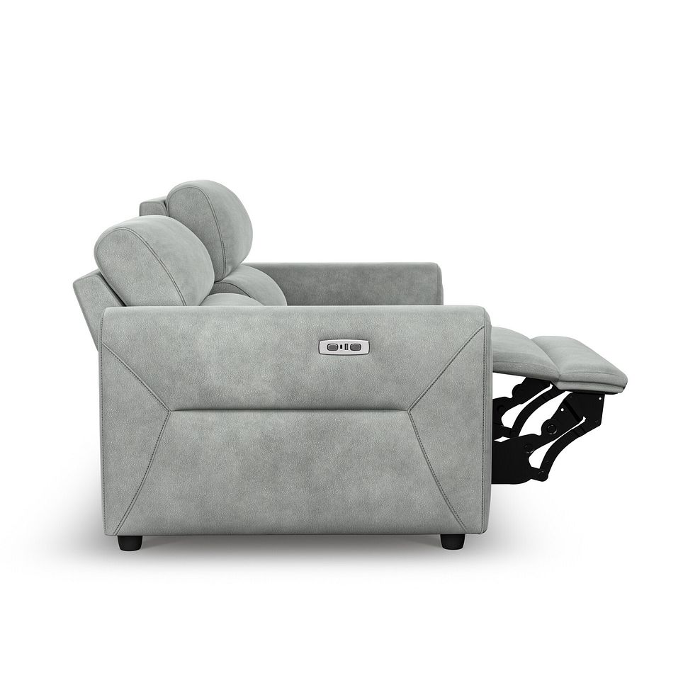 Santorini Modular 2 Seater Electric Reclining Sofa with Power Headrests in Nomad Pebble Fabric  - GROUP 8 9