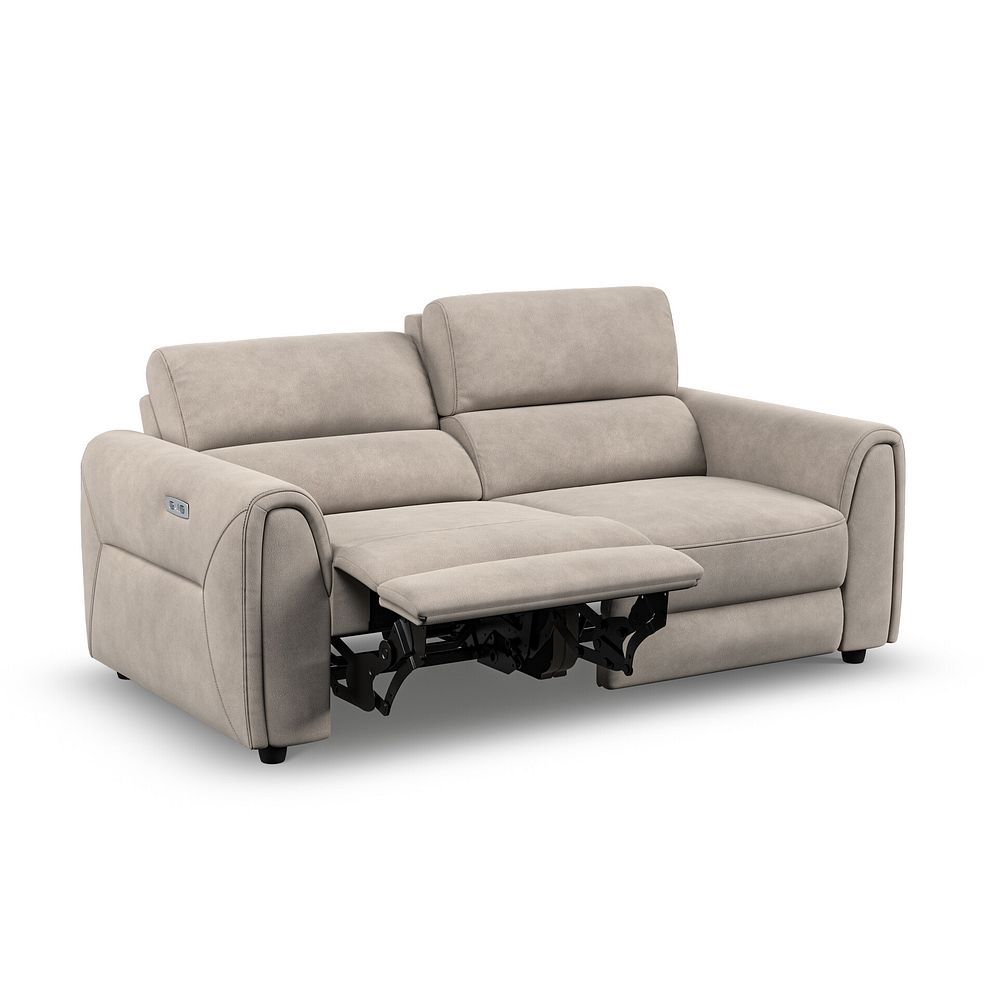 Santorini Modular 2 Seater Electric Reclining Sofa with Power Headrests in Nomad Sahara Fabric  - GROUP 8 4