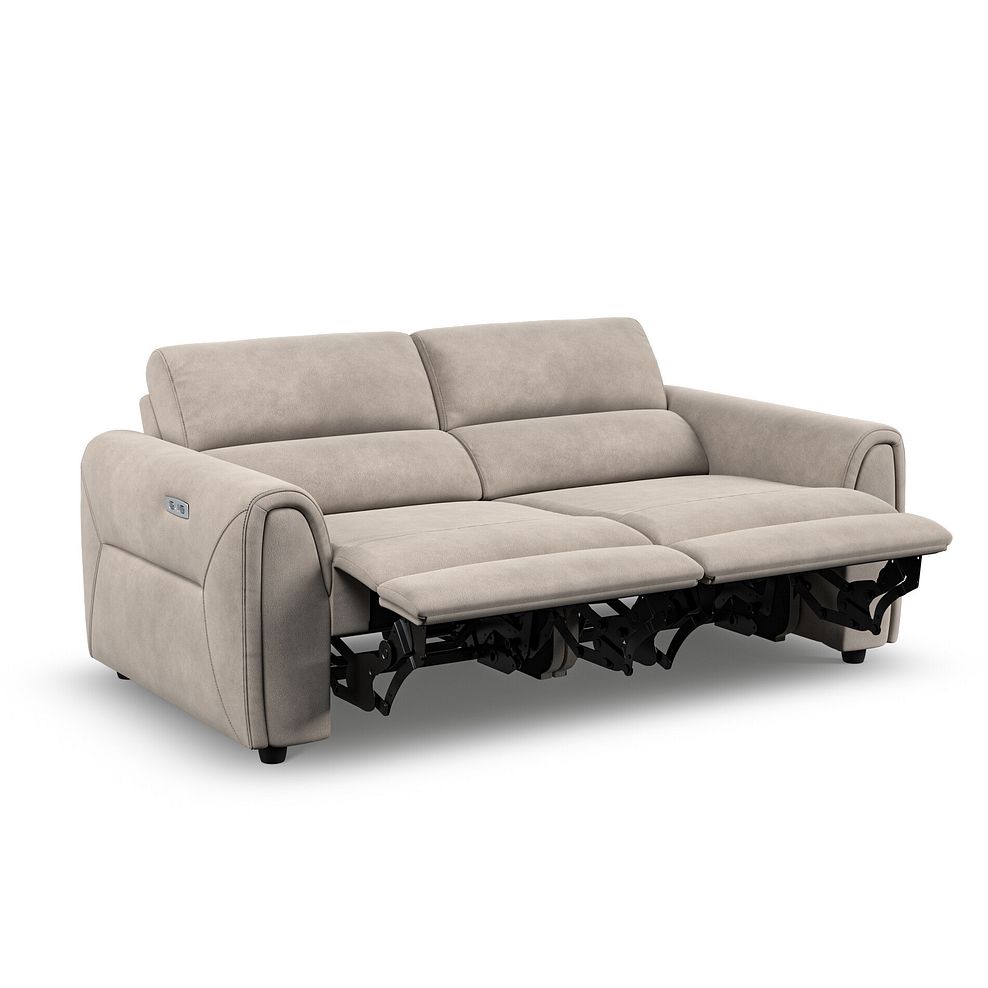 Santorini Modular 2 Seater Electric Reclining Sofa with Power Headrests in Nomad Sahara Fabric  - GROUP 8 5