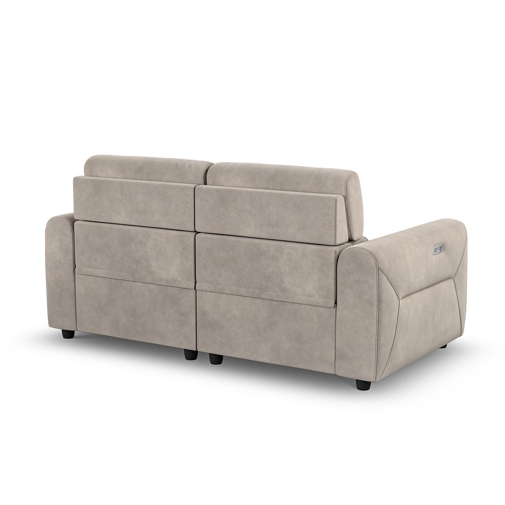Santorini Modular 2 Seater Electric Reclining Sofa with Power Headrests in Nomad Sahara Fabric  - GROUP 8 7
