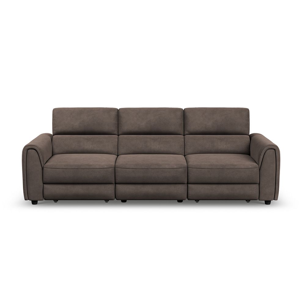Santorini  Modular 3 Seater Power Motion Chaise Sofa in Nomad Driftwood Fabric- GROUP 9 3