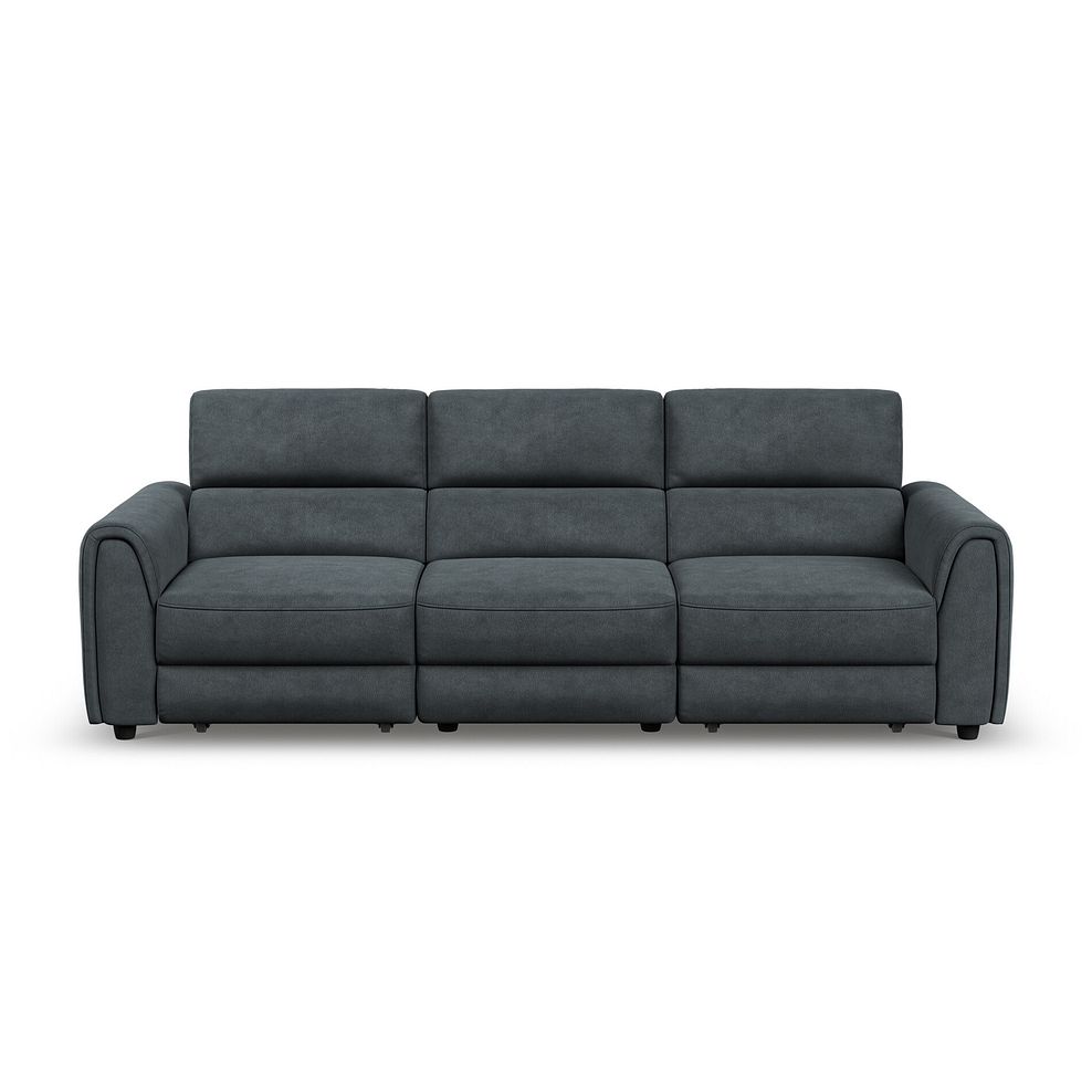 Santorini  Modular 3 Seater Power Motion Chaise Sofa in Nomad Harbour Mist Fabric- GROUP 9 3