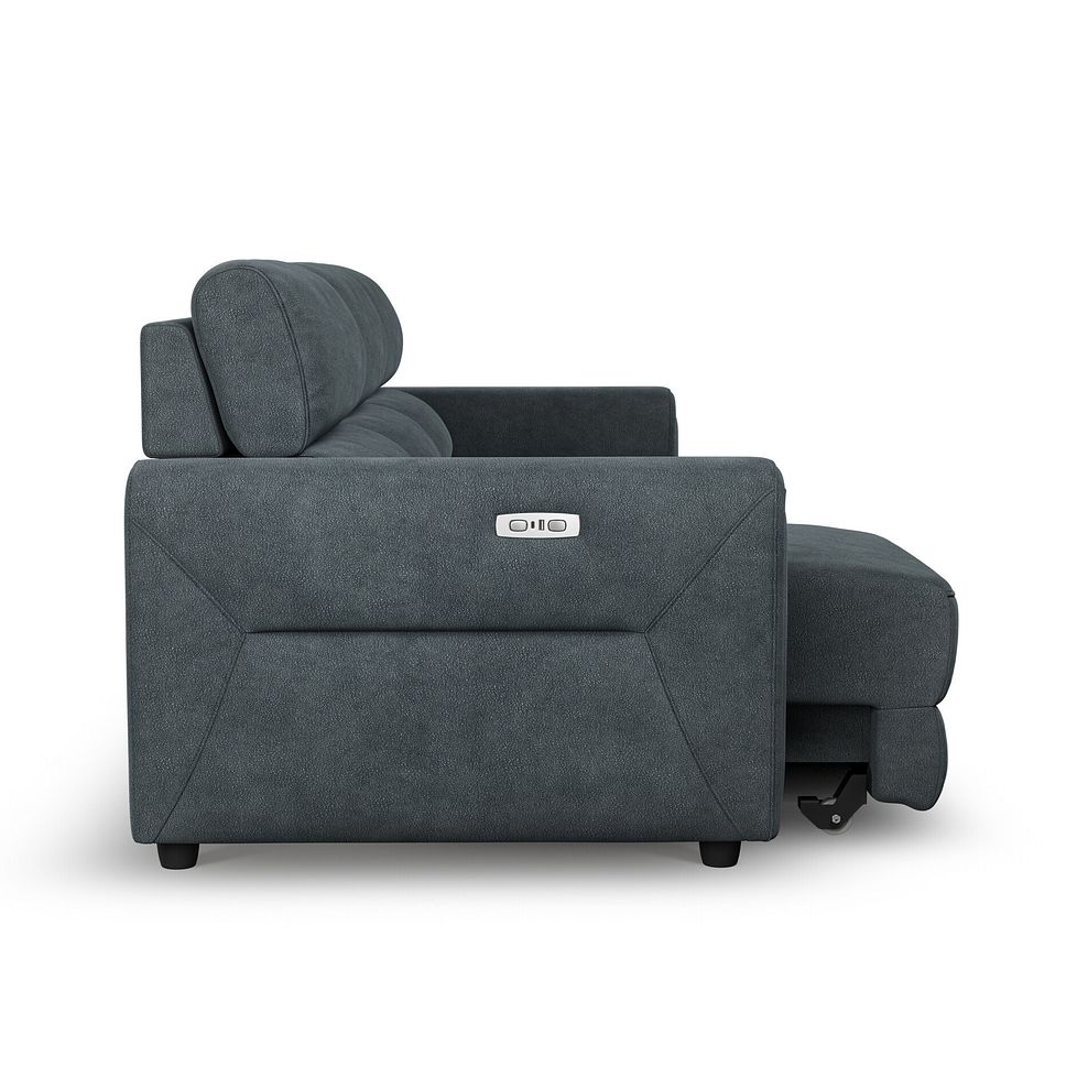 Santorini  Modular 3 Seater Power Motion Chaise Sofa in Nomad Harbour Mist Fabric- GROUP 9 6