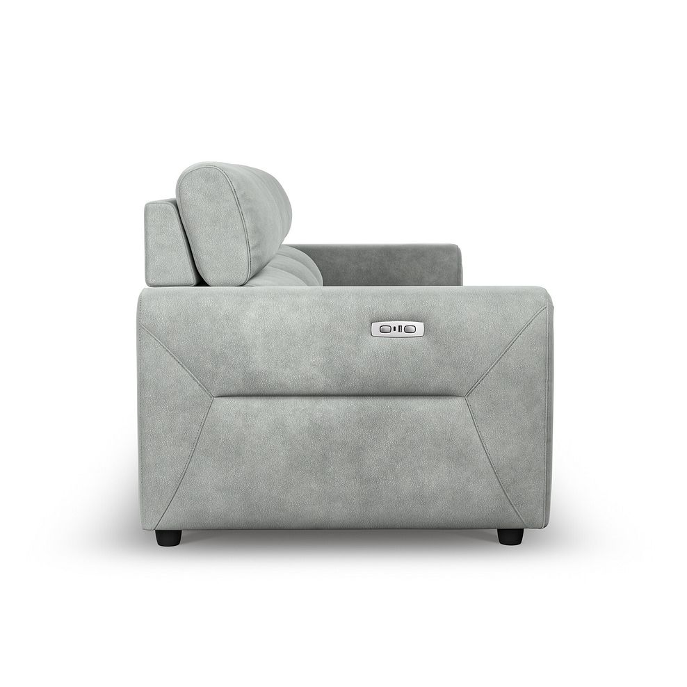 Santorini  Modular 3 Seater Power Motion Chaise Sofa in Nomad Pebble Fabric- GROUP 9 5
