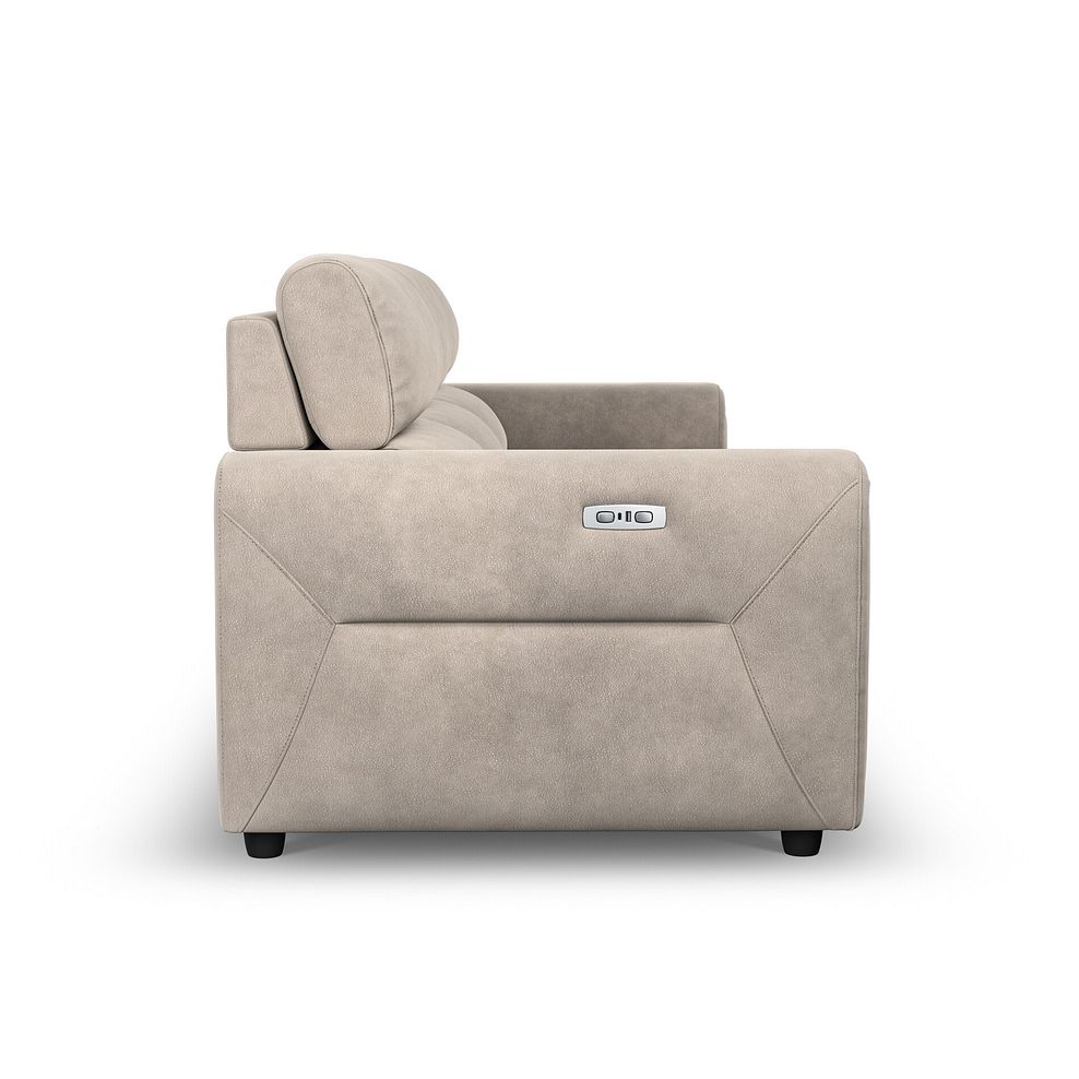 Santorini  Modular 3 Seater Power Motion Chaise Sofa in Nomad Sahara Fabric- GROUP 9 5