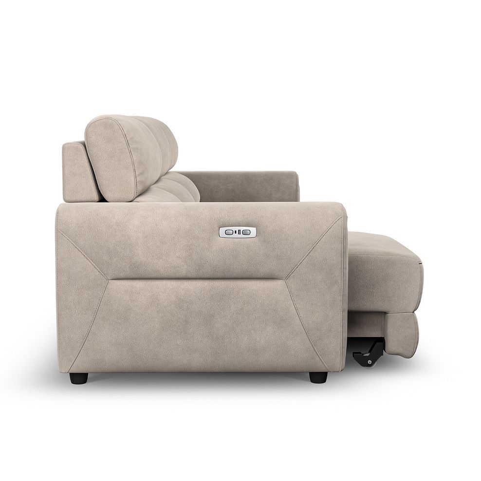 Santorini  Modular 3 Seater Power Motion Chaise Sofa in Nomad Sahara Fabric- GROUP 9 6