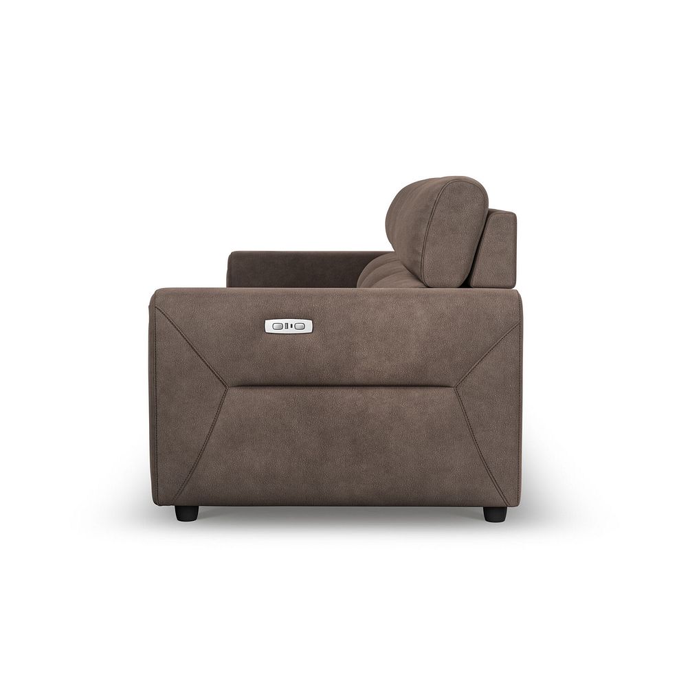 Santorini Modular 3 Seater Power Chaise Left Hand Corner Sofa and Power Headres in Nomad Driftwood Fabric- GROUP 9 9
