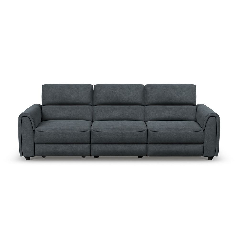 Santorini Modular 3 Seater Power Chaise Left Hand Corner Sofa and Power Headres in Nomad Harbour Mist Fabric- GROUP 9 7
