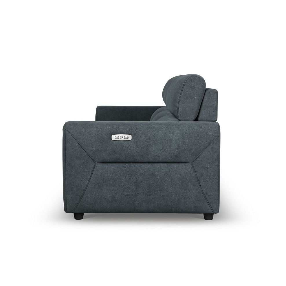Santorini Modular 3 Seater Power Chaise Left Hand Corner Sofa and Power Headres in Nomad Harbour Mist Fabric- GROUP 9 9