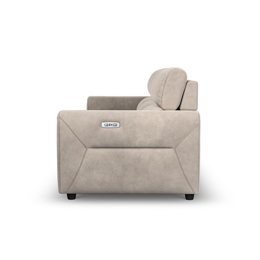 Santorini Modular 3 Seater Power Chaise Left Hand Corner Sofa and Power Headrest in Nomad Sahara Fabric- GROUP 9 9