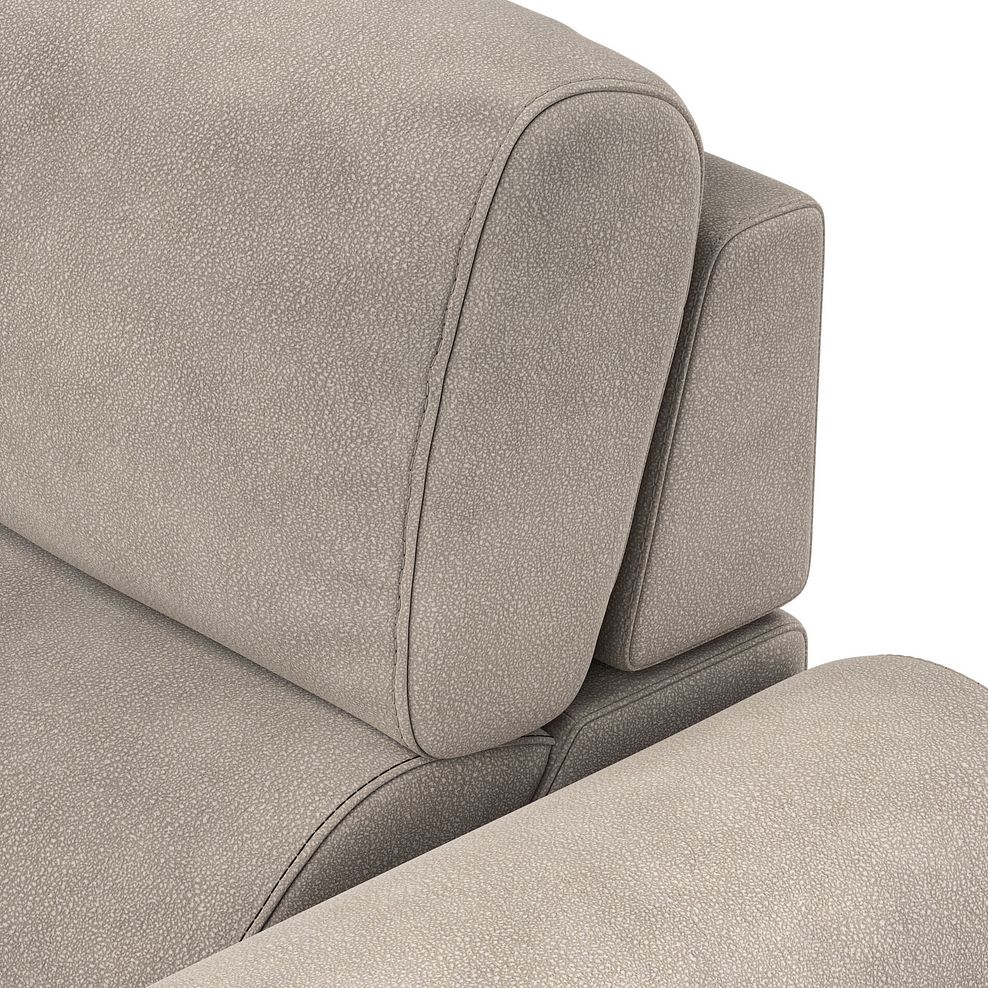 Santorini Modular 3 Seater Power Chaise Left Hand Corner Sofa and Power Headrest in Nomad Sahara Fabric- GROUP 9 13