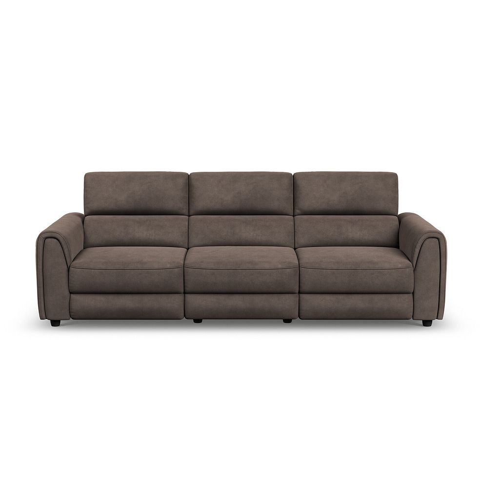 Santorini Modular 3 Seater Electric Reclining Sofa with Power Headrests in Nomad Driftwood Fabric  - GROUP 9 6