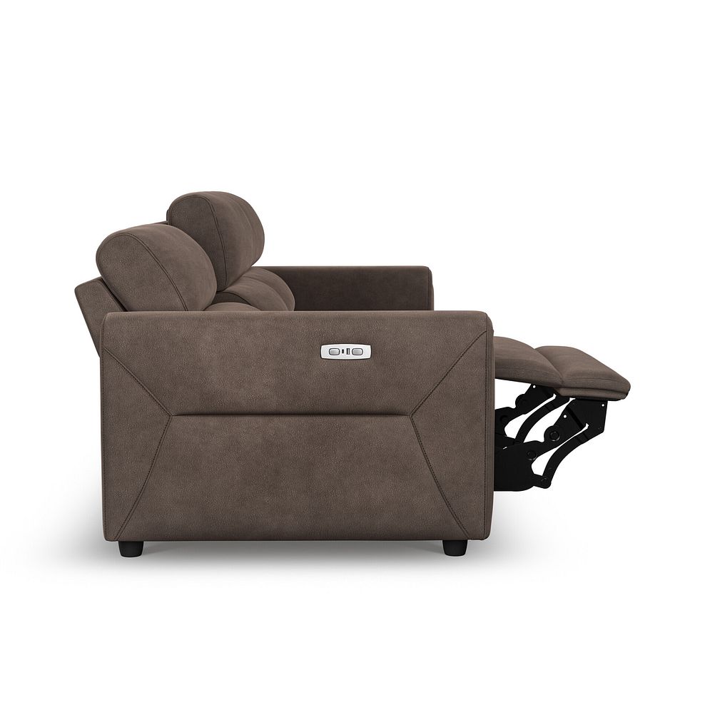 Santorini Modular 3 Seater Electric Reclining Sofa with Power Headrests in Nomad Driftwood Fabric  - GROUP 9 9