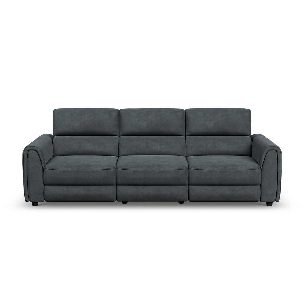 Santorini Modular 3 Seater Electric Reclining Sofa with Power Headrests in Nomad Harbour Mist Fabric  - GROUP 9 6