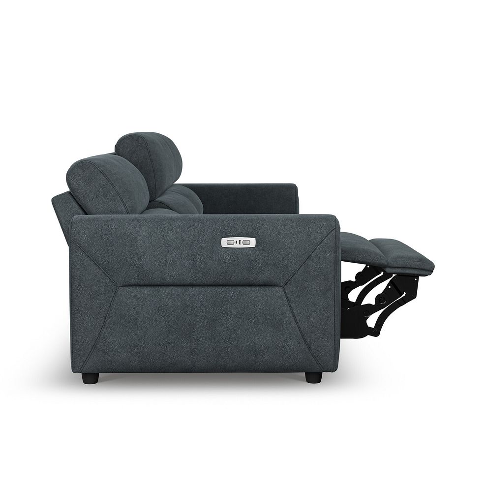 Santorini Modular 3 Seater Electric Reclining Sofa with Power Headrests in Nomad Harbour Mist Fabric  - GROUP 9 9
