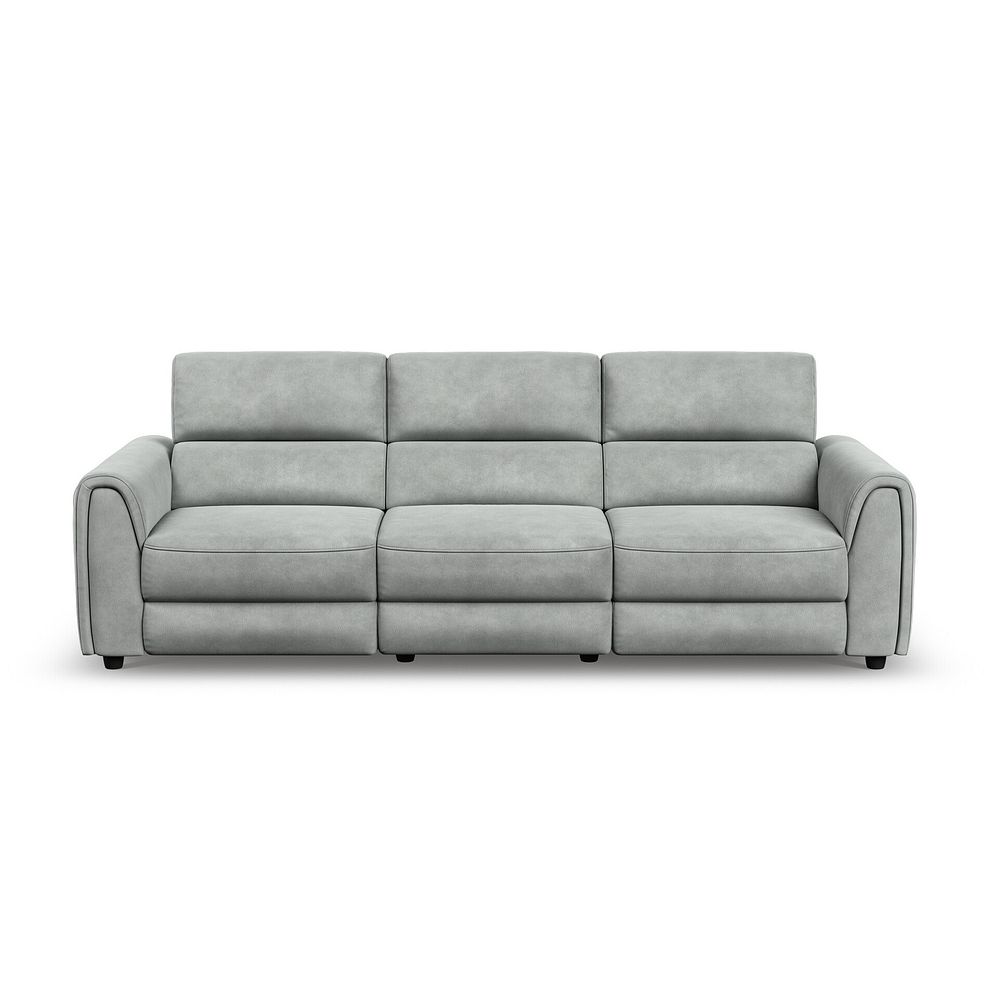 Santorini Modular 3 Seater Electric Reclining Sofa with Power Headrests in Nomad Pebble Fabric  - GROUP 9 6