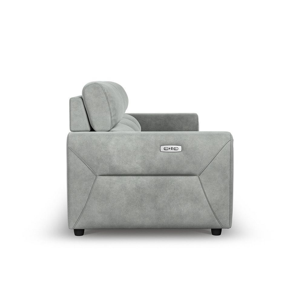 Santorini Modular 3 Seater Electric Reclining Sofa with Power Headrests in Nomad Pebble Fabric  - GROUP 9 8