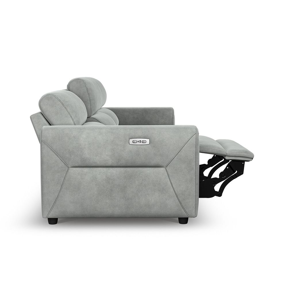 Santorini Modular 3 Seater Electric Reclining Sofa with Power Headrests in Nomad Pebble Fabric  - GROUP 9 9